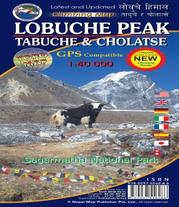 Ama Dablam Climbing Map Back Cover