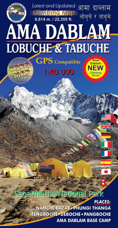 Ama Dablam Climbing Map