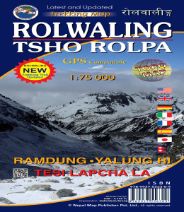 Rolwaling trekking map back cover